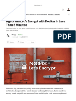 Nginx and Let's Encrypt With Docker in Less Than 5 Minutes - by Philipp - Medium