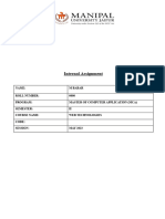 DCA6203 - WEB TECHNOLOGIES - ASSIGNMENT (Mohammad Mudasir)