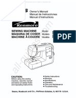 Kenmore 385.17324 Sewing Machine Instruction Manual