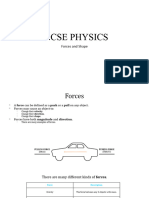 2 - IGCSE-Forces and Shape