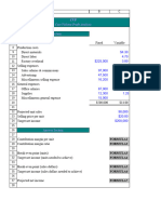 Data Section: Cost-Volume-Profit Analysis