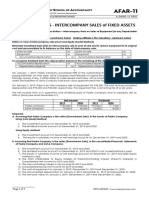 AFAR-11 (Consolidated FS - Intercompany Sales of Fixed Assets)