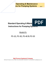 Standard Operating and Maintenance Instructions For Pumping Systems