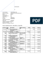 Account Statement From 1 Sep 2023 To 1 Mar 2024: TXN Date Value Date Description Ref No./Cheque No. Debit Credit Balance