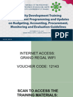 Session I - Planning & Investment Programming