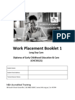 CHC50121-LDC Work Placement Booklet 1 V3 09.09.23