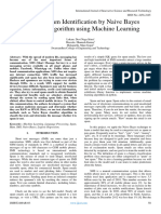 Message Spam Identification by Naive Bayes Classifier Algorithm Using Machine Learning