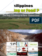 Mining or Food? Case Study 2: Copper and Gold Mining Zamboanga Del Norte - Mindanao Island