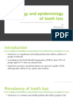 Etiology and Epidemiology of Tooth Loss