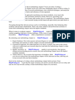 Thesis Methodology Chapter Format