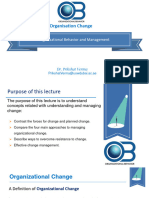 Lecture 8 - Organisation Change