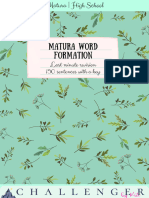 Matura Wordformation For Students Exercises