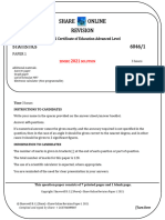 2021 ZIMSEC MS PAPER 1 (A'LEVEL STATISTICS) Share