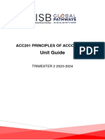 Acc201 Principles of Accounting - t2 2023-2024