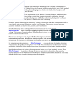 Walden University Proposal and Dissertation Rubric