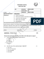 Grade 7 Maths Exam June 2022