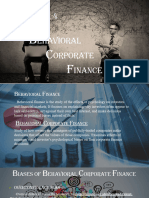 of Behavioral Corporate Finance