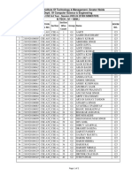 Section A - 3rd Year ST1 Room Wise Students List