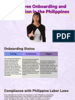 Employee Onboarding and Orientation in The Philippines