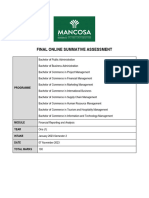 Financial Reporting and Analysis Final OSA