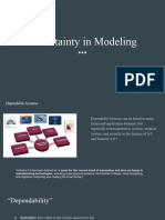 Uncertainty in Modeling