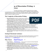 Dissertation Writing Course Syllabus