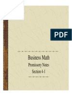 Promissory Notes-Theory