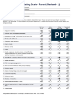 Conners Rating Scale For Parents Revised L Example