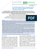 1705128528galley Proof-Treatment Outcome and Associated Factors Among Severely Malnourished