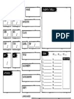 ShadowDark Character Sheet Fillable