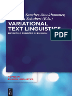 Variational Text Linguistics (2016)