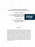 Estimation Lithology and Depositional Facies From Well Logs