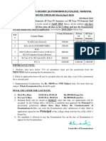 II IV Vi Sem Exam - Fee Circular April 2024