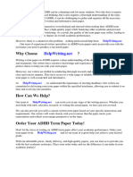 Adhd Term Paper