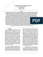 Synthesis of Cyclohexanol To Cyclohexene - Lab Report