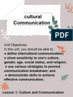 Unit 2 Intercultural Communication