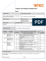 System Analysis and Design Assignment