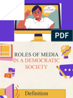 Roles of Media in A Democratic Society