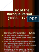 Music of The Baroque Period