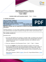 Activity Guide and Evaluation Rubric - Unit 1 - Task 1 - Starter