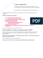 What Is A Document Type in SAP FICO