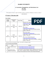 Electric Power Generation, Transmission, and Distribution Lab Outline