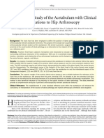 An Anatomical Study of The Acetabulum With Clinical Applications To Hip Arthros