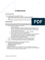 Topic I - Financial Statements