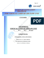 12.2 Installation Qualification Protocol For Laminar Air Flow Unit