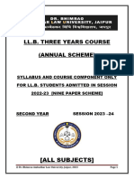 ALU LLB 2nd Yr Nine Paper Scheme 28072023