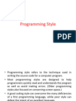 Programming Style