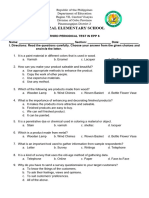 Industrial Arts - EPP 6 - Periodical Test