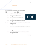 Plant Nutrition and Transport CIE iGCSE 0610 PPQ