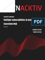 Synacktiv Danfoss Storeview Multiple Vulnerabilities